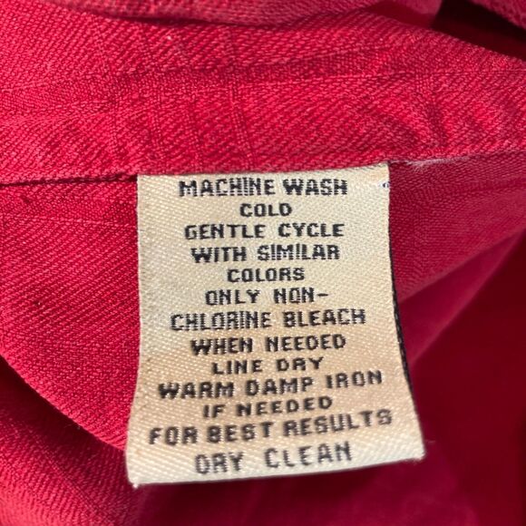 Paradise Coves Shirt Men's Sz XL Red 100% Washable Silk Resort Wear Vacation - Picture 5 of 7